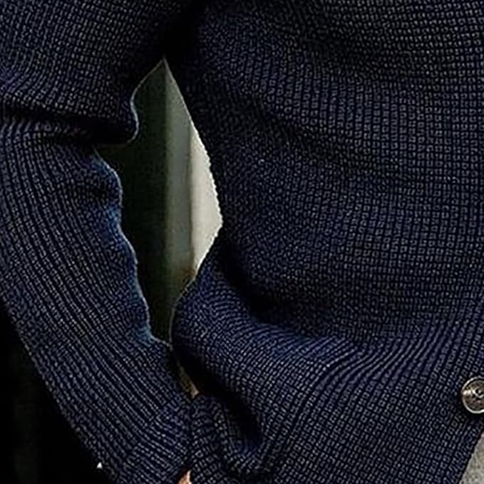 Heren Klassieke Strickjacke Winter | Lang, Fijngebreid