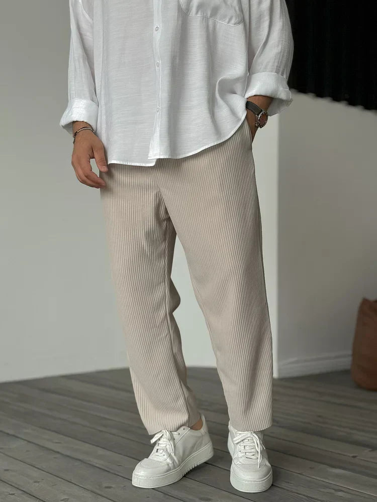 Heren Zomer Broek | Lichtgewicht, Geribbeld