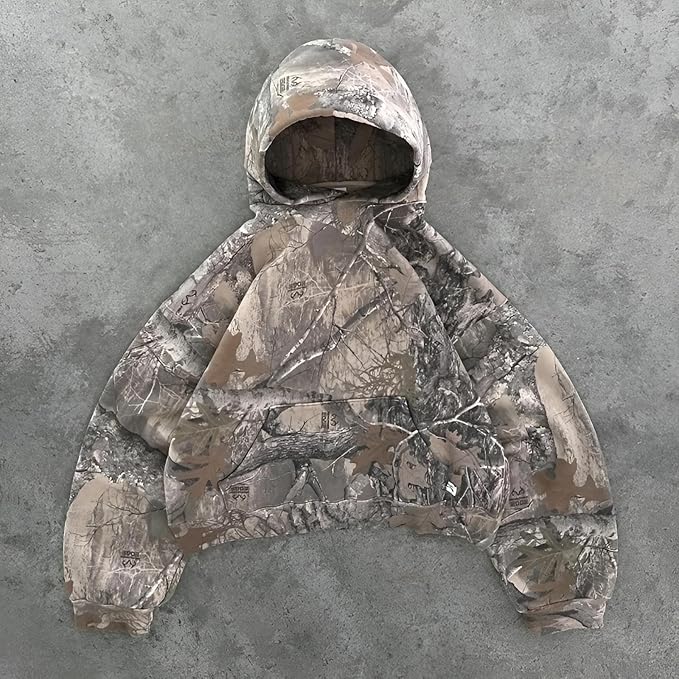Unisex comfortabele camouflage hoodie | Lichtgewicht, ademend