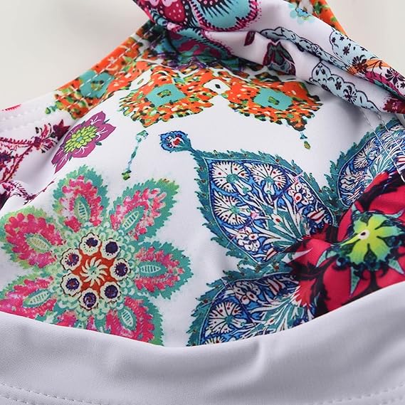 Dames Zomer Bikini | Kleurvol, Diepe Halslijn