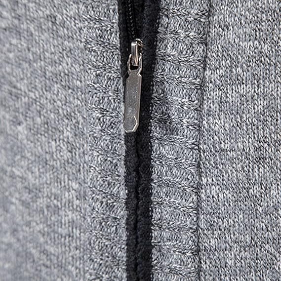 Heren Moderne Winter Strickjacke | Ritssluiting, Fijngebreid
