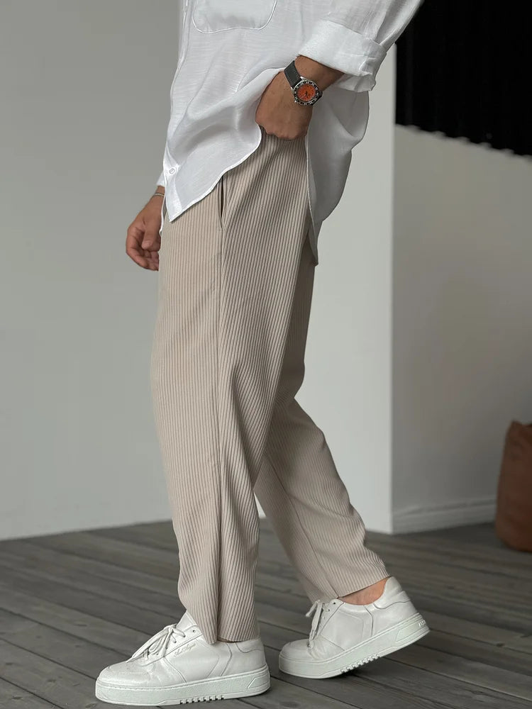 Heren Zomer Broek | Lichtgewicht, Geribbeld