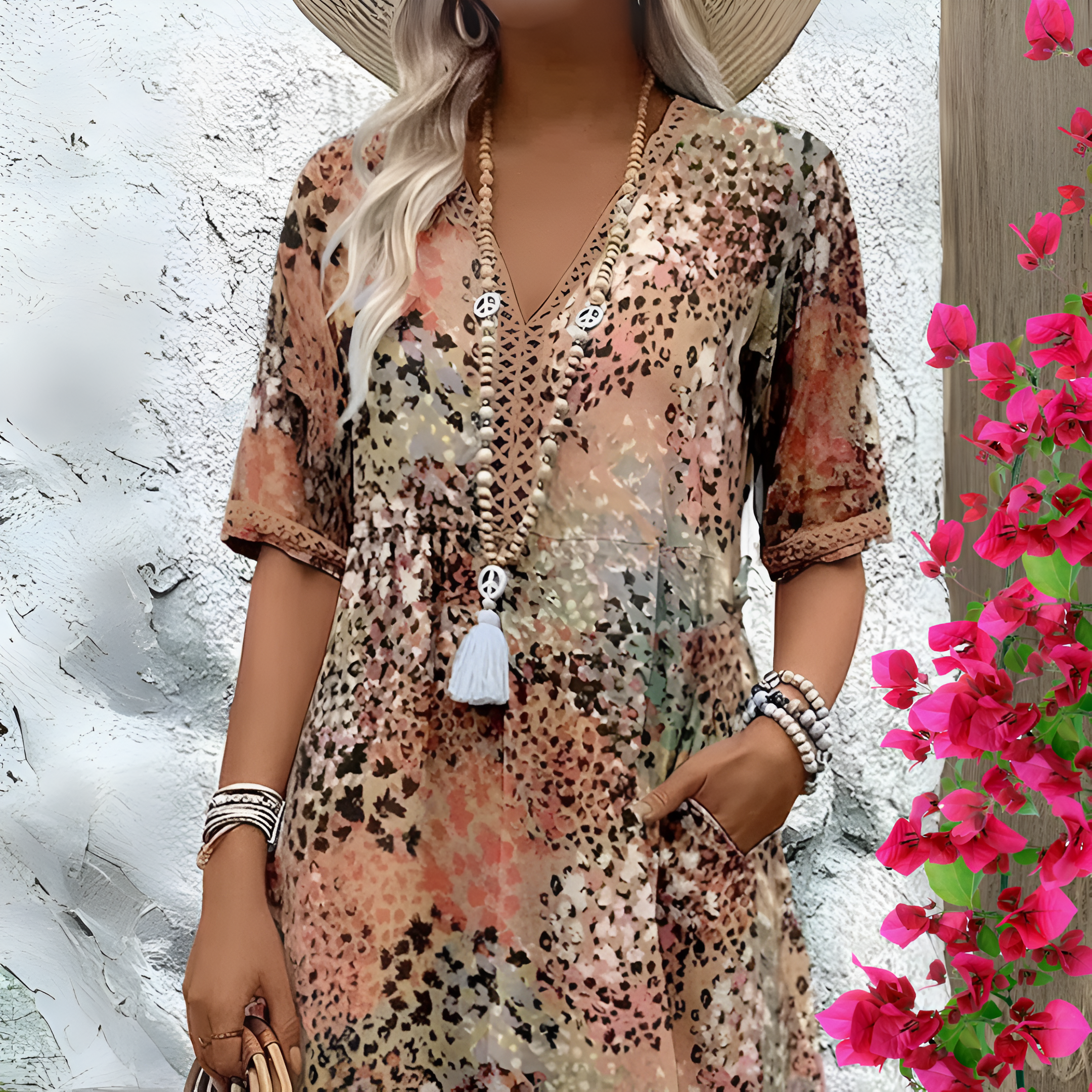 Dames Zomer Jurk | Luchtig, Midi