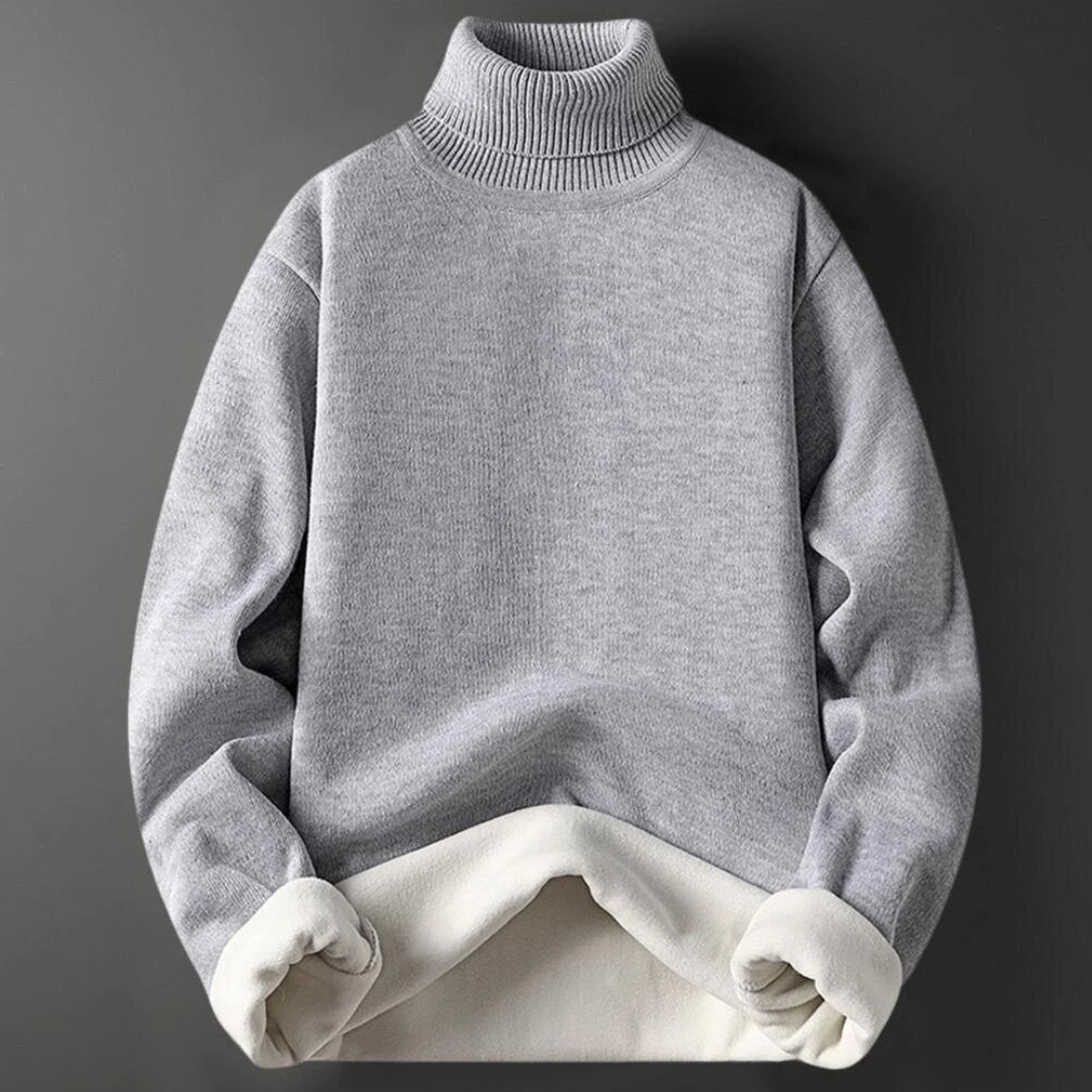 Heren Rollkragen Pullover | Warme Fleecevoeringstijl