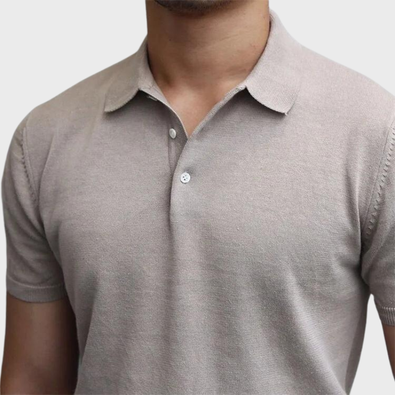 Heren Flanellen Polo | Korte Mouwen