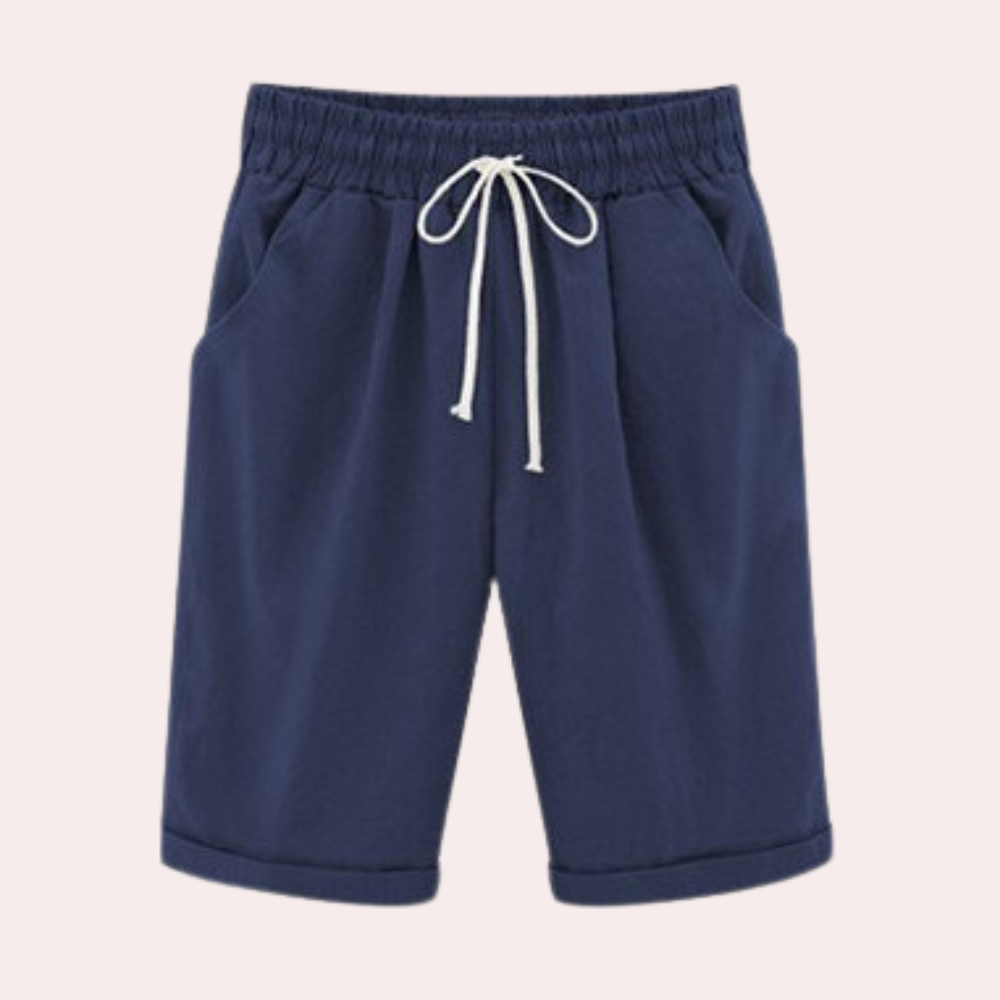 Dames Zomer Stoffen Shorts | Lichtgewicht, Met Trekkoord