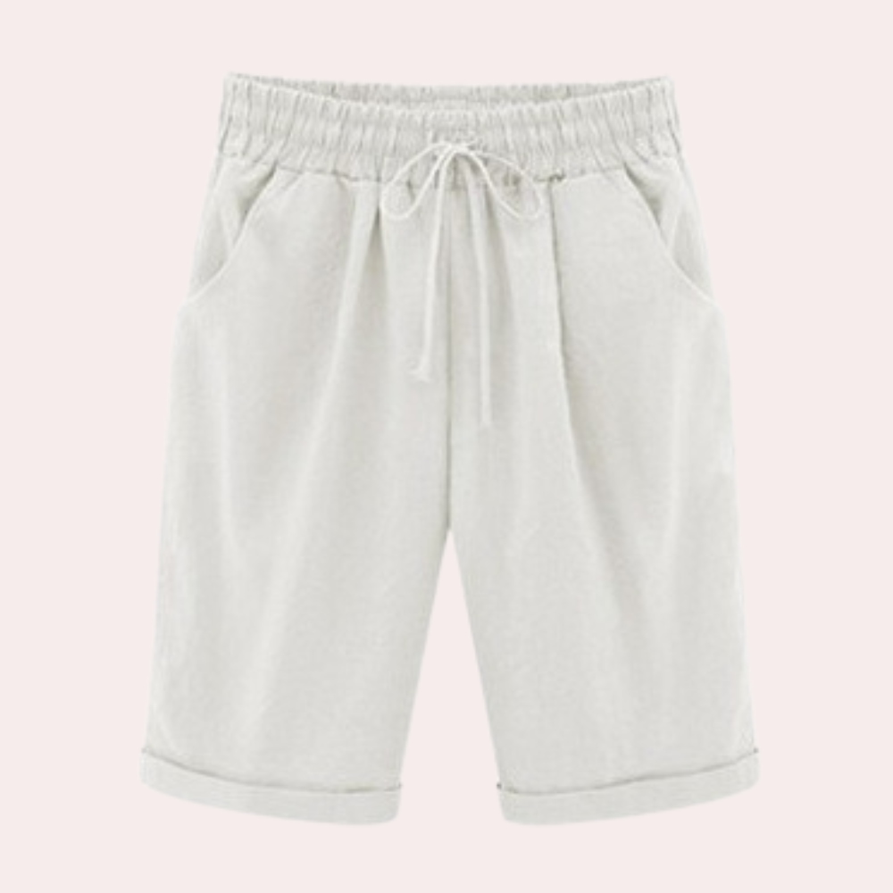 Dames Zomer Stoffen Shorts | Lichtgewicht, Met Trekkoord