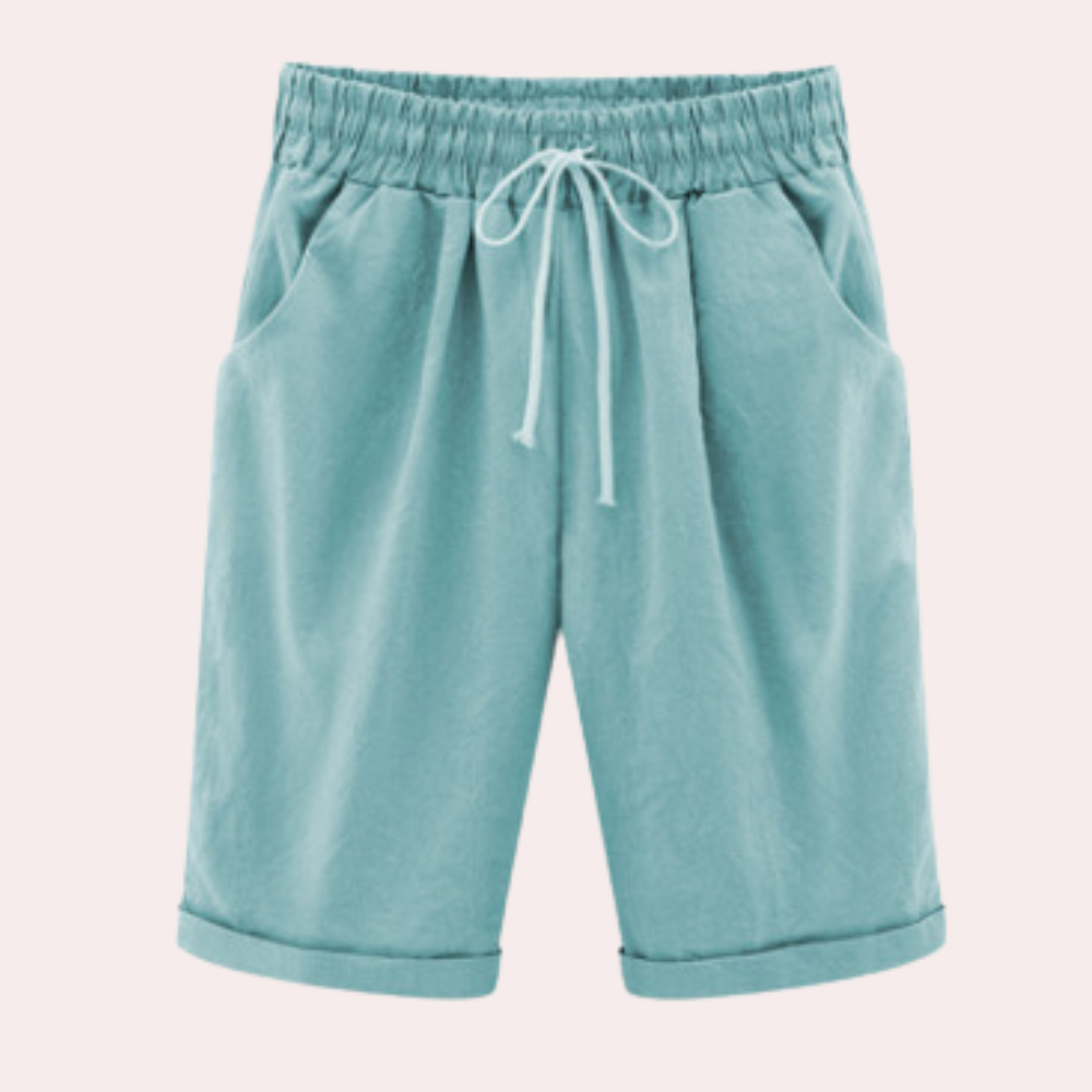 Dames Zomer Stoffen Shorts | Lichtgewicht, Met Trekkoord
