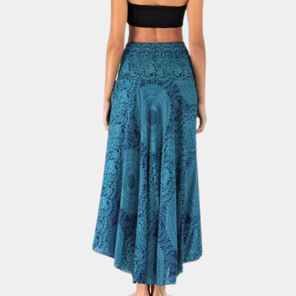 Dames Boho Zomer Rok | Lang, Met Striksluiting