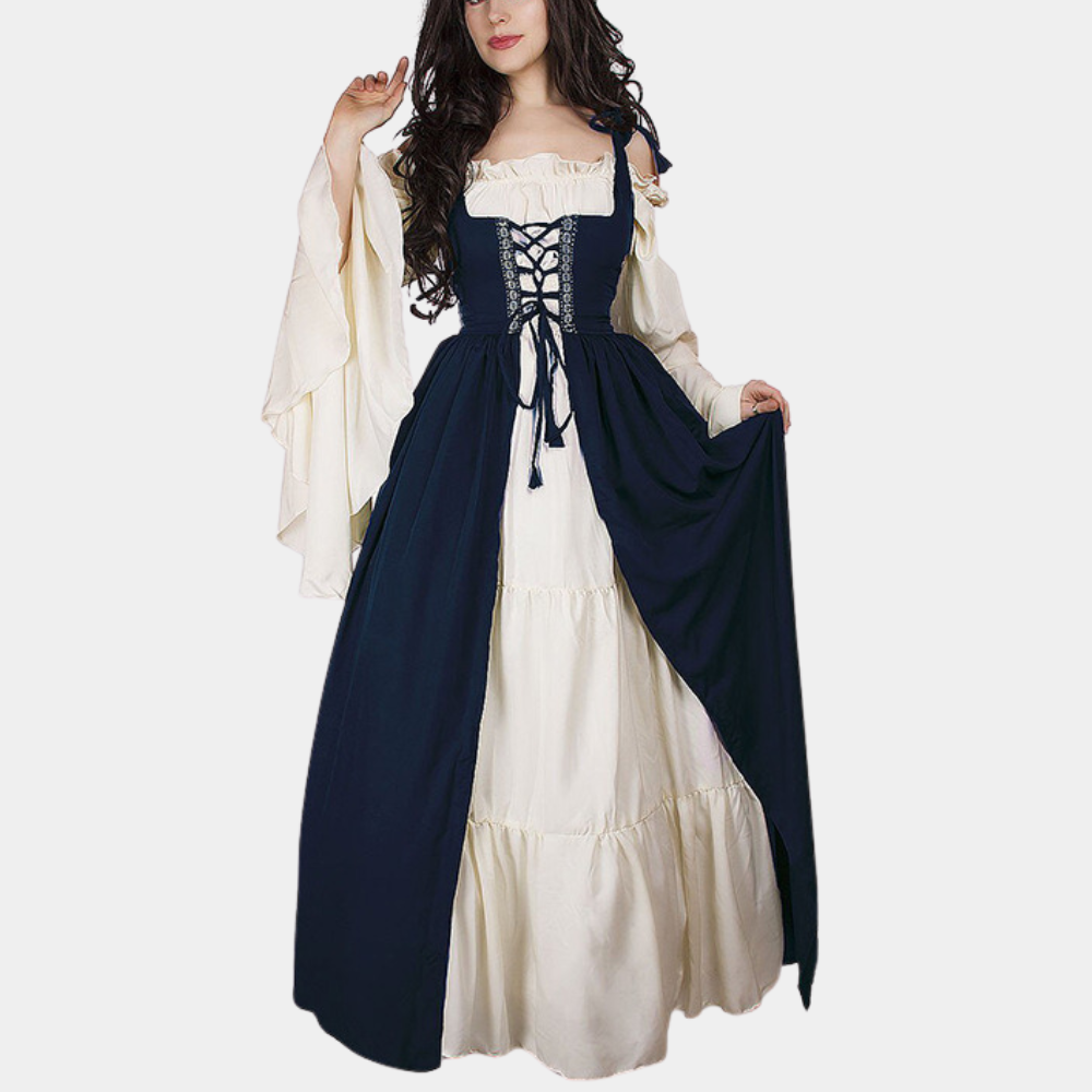 Dames Vintage Jurk | Lang, A-Lijn
