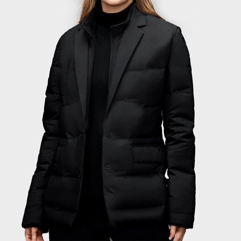 Dames Winter Donsjas | Lang, Met Knopen