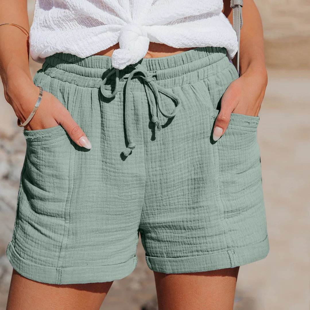 Dames Zomer Stoffen Shorts | Lichtgewicht, Comfortabel