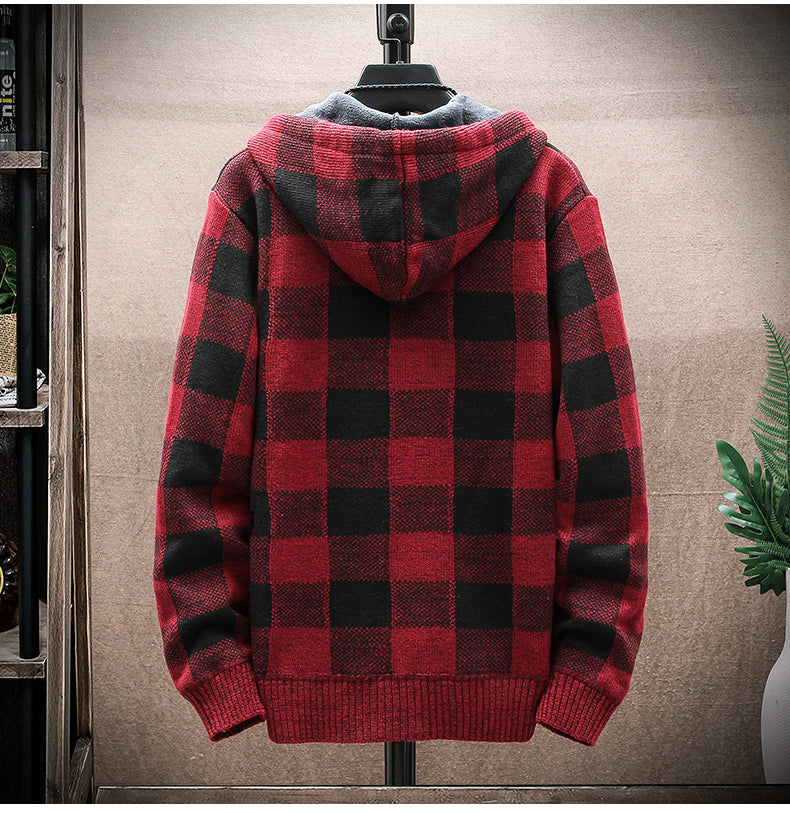 Heren Warme Winter Hoodie | Fleecevoering, Ritssluiting
