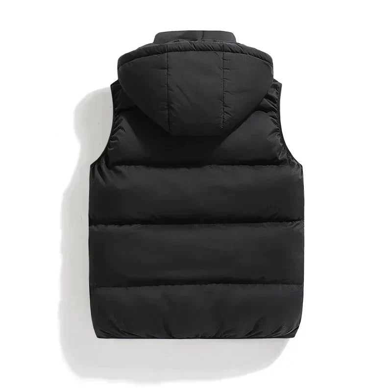 Heren Stevige Winter Weste | Kap, Ritssluiting