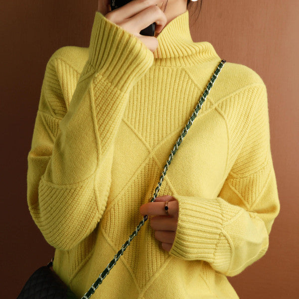 Dames Winter Coltrui | Lang, Met Structuurpatroon