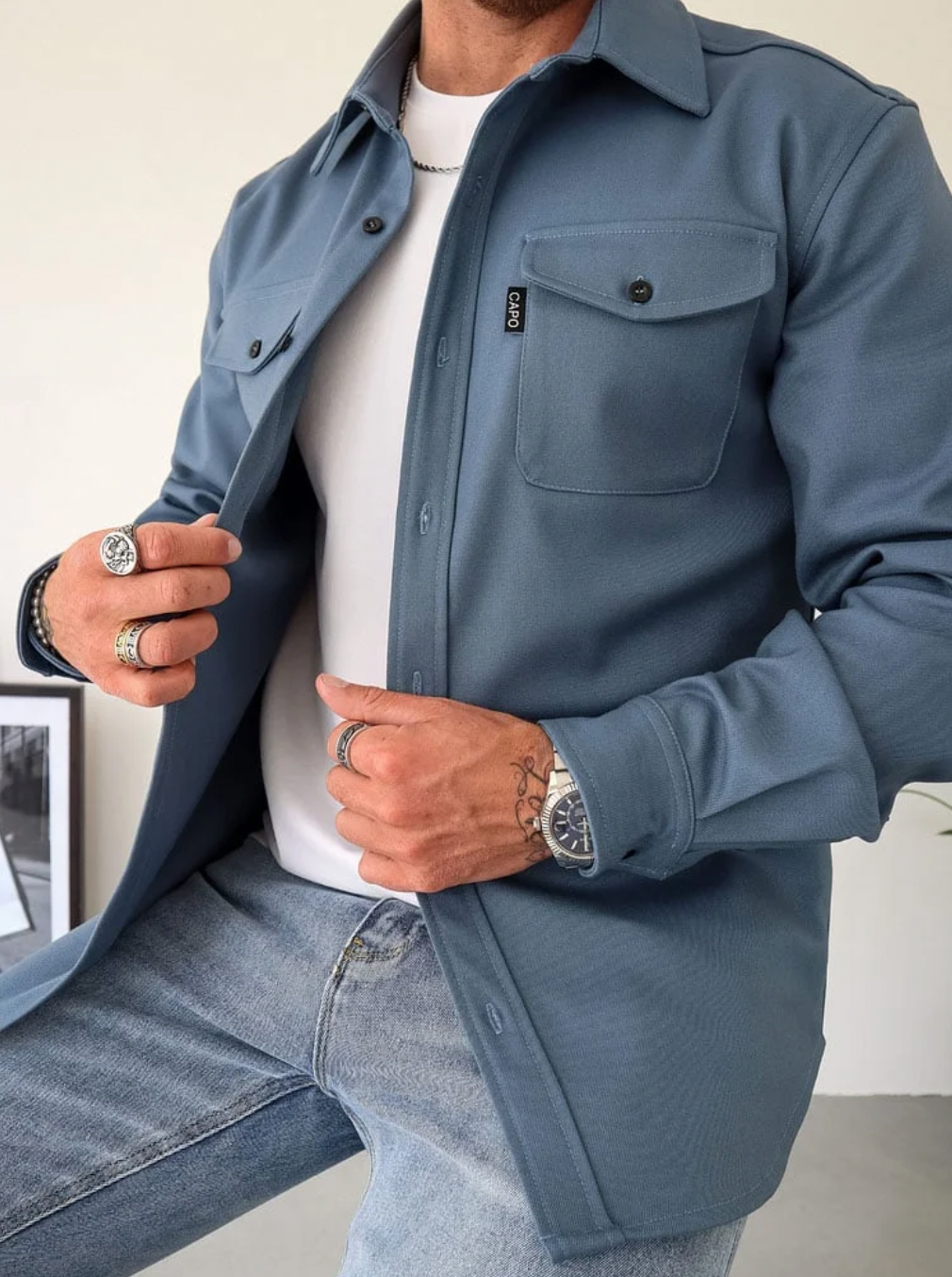 Heren Modern Hemd | Lange Mouwen