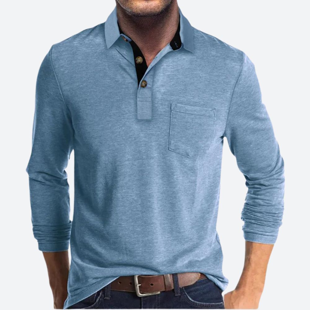 Heren Pullover Polohemd | Lange Mouwen