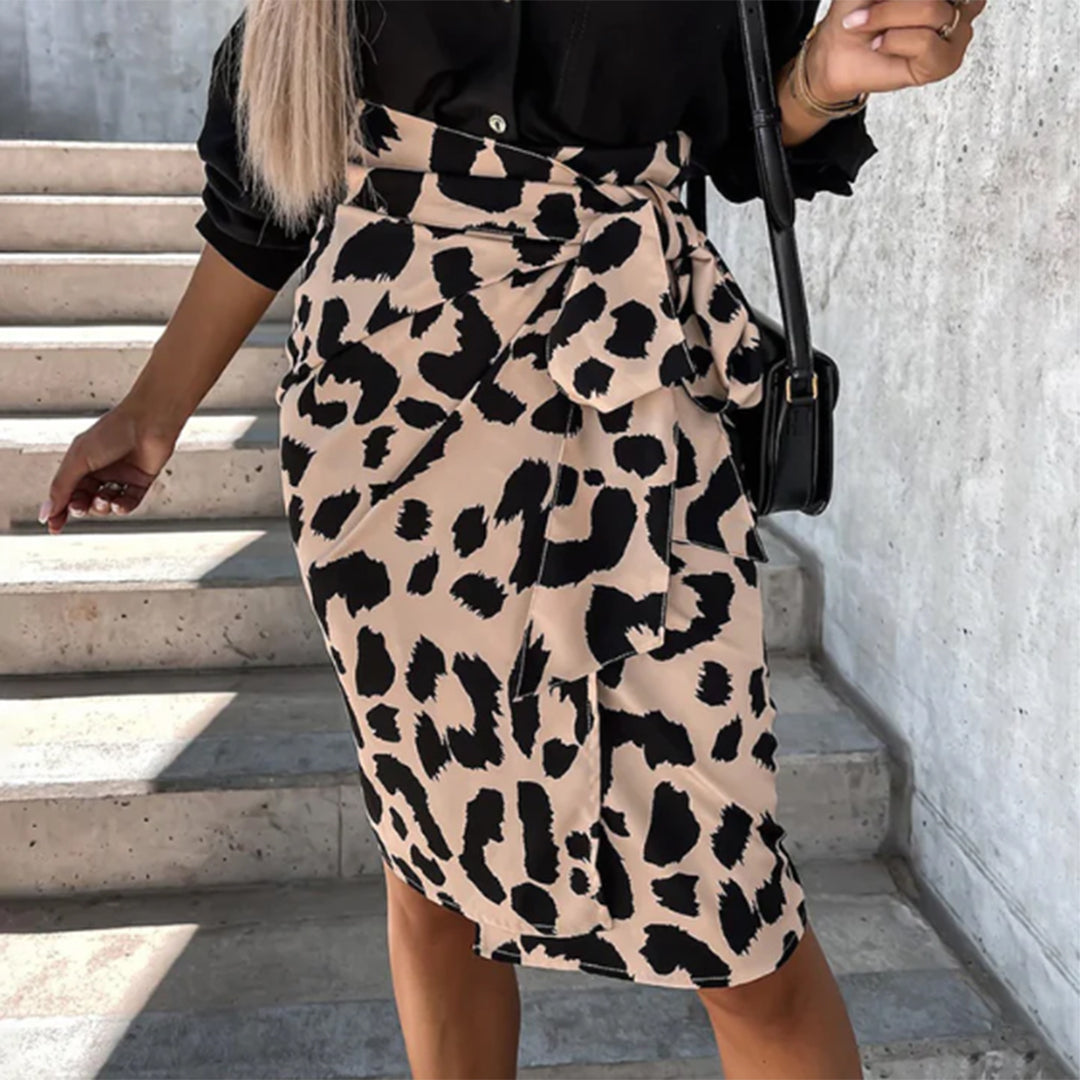 Dames Zomer Bleistift Rok | Kort, Met Strikdetail