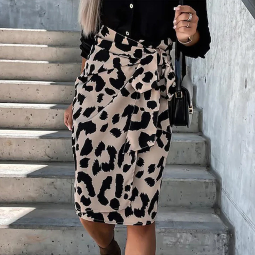 Dames Zomer Bleistift Rok | Kort, Met Strikdetail