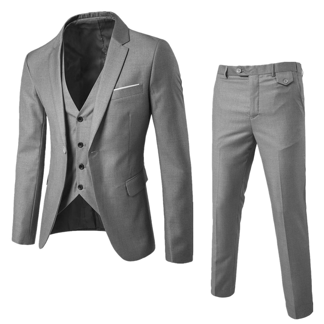 Heren Modern Tweedelig Pak | Gilet, Slim Fit