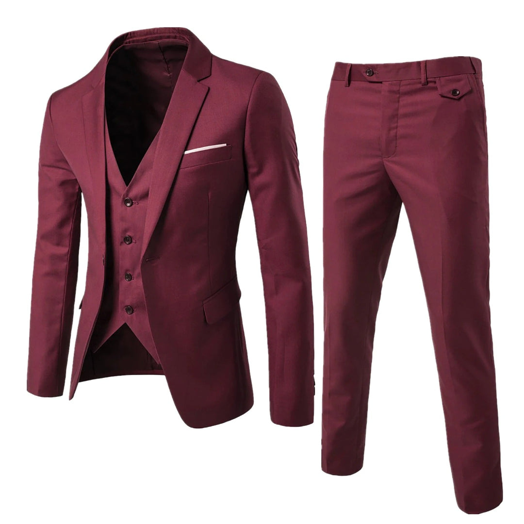 Heren Modern Tweedelig Pak | Gilet, Slim Fit
