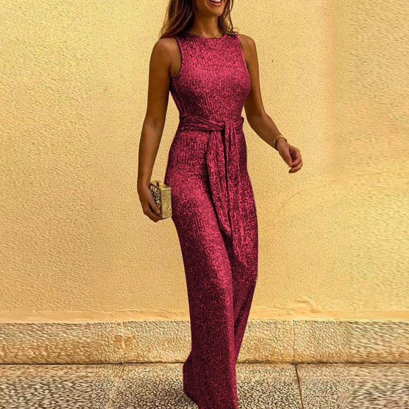 Olivia | Dames feestelijke jumpsuit | Glitter