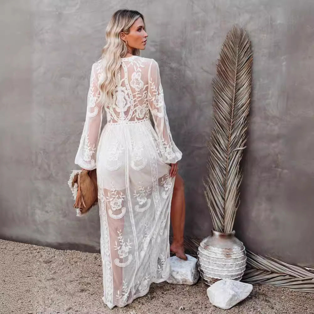 Dames Elegante Transparante Cocktailjurk | Maxi
