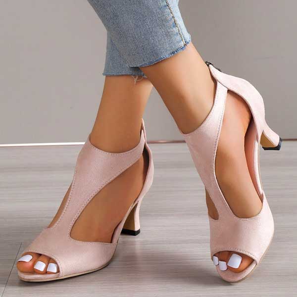 Dames Zomer Sandalen | Open Teen, Hakje