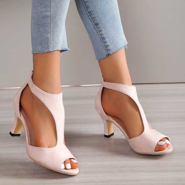 Dames Zomer Sandalen | Open Teen, Hakje