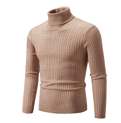 Heren Fijngebreide Pullover | Warme Rollkraagstijl