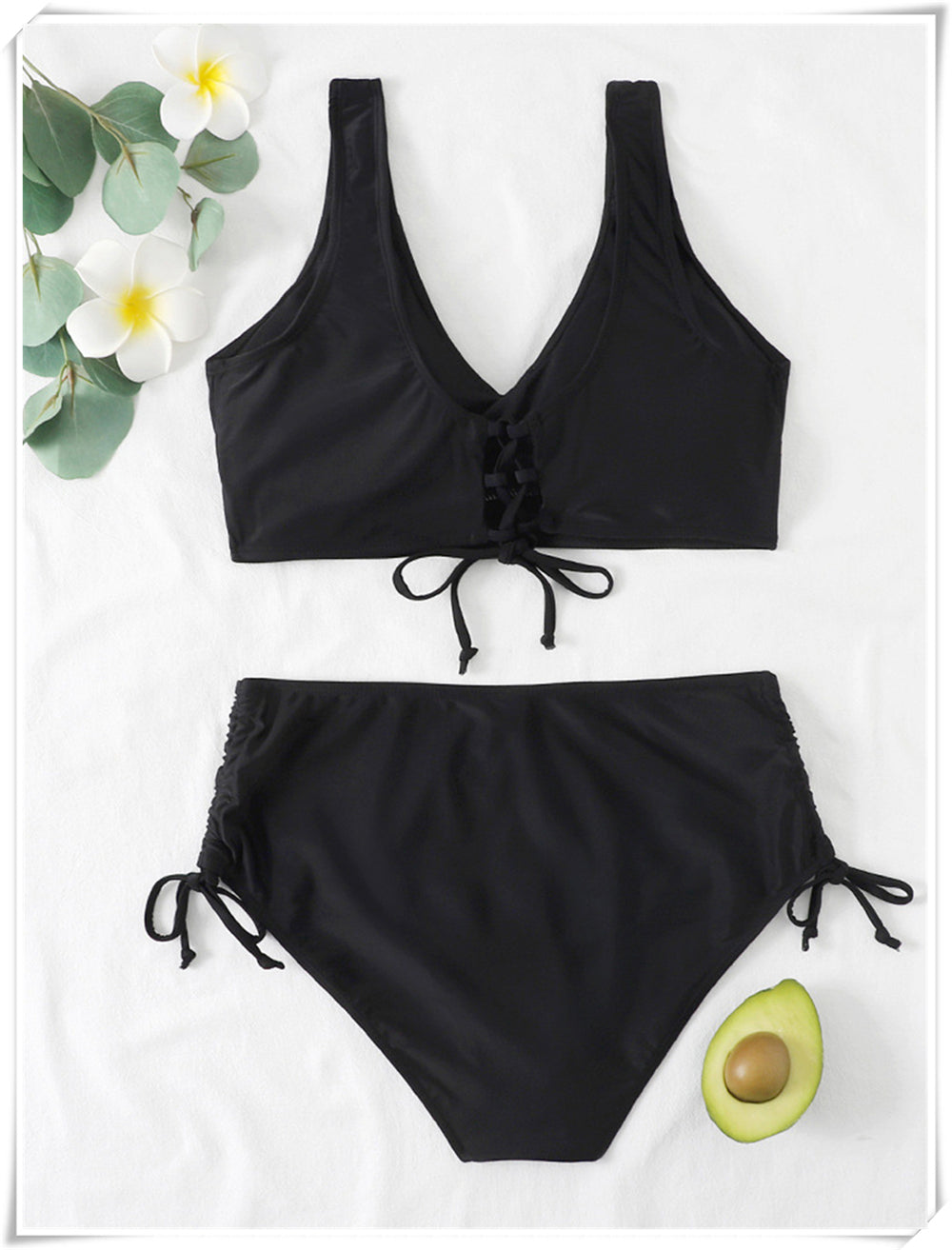 Dames Zomer Bikini | Hoge Taille, Wrap-Top