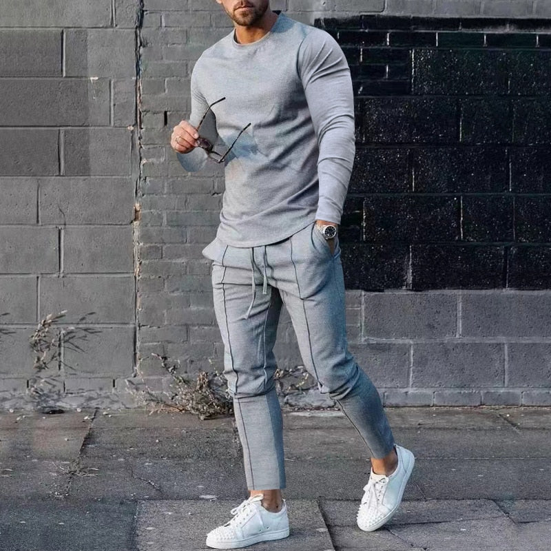 Heren Sportieve Lente Set | Slim Fit, Joggingbroek