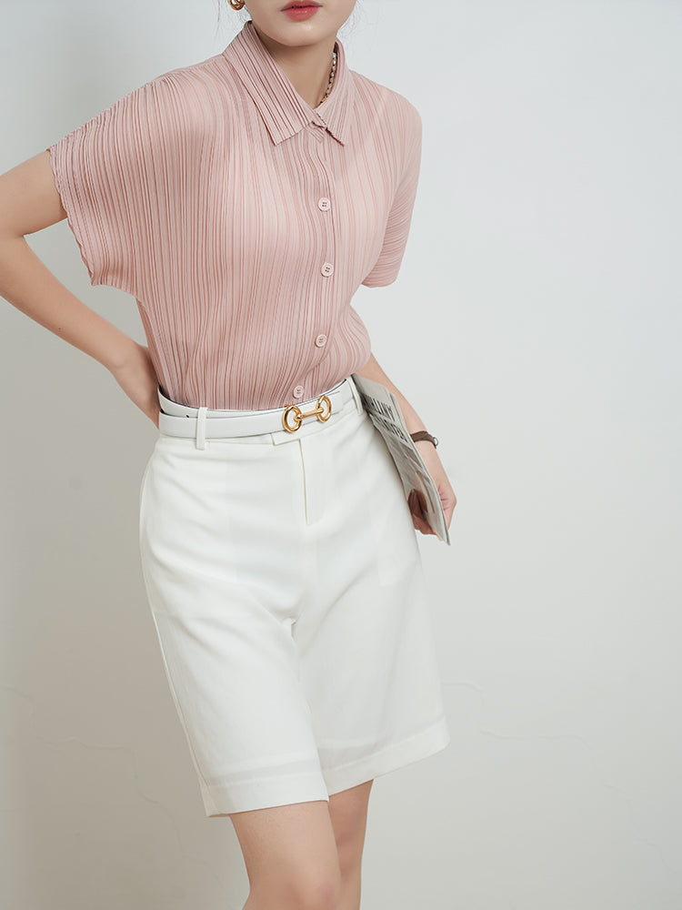 Dames Elegante Zomer Hemd | Kurzarm, Lichtgewicht