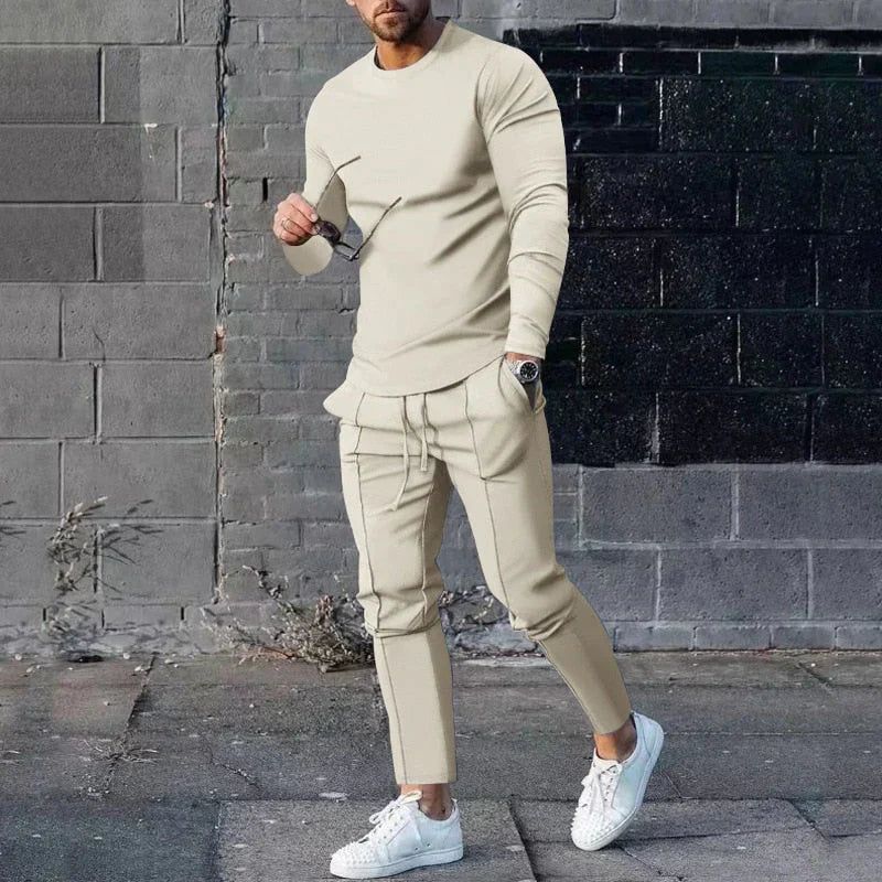 Heren Sportieve Lente Set | Slim Fit, Joggingbroek
