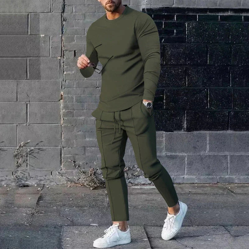 Heren Sportieve Lente Set | Slim Fit, Joggingbroek