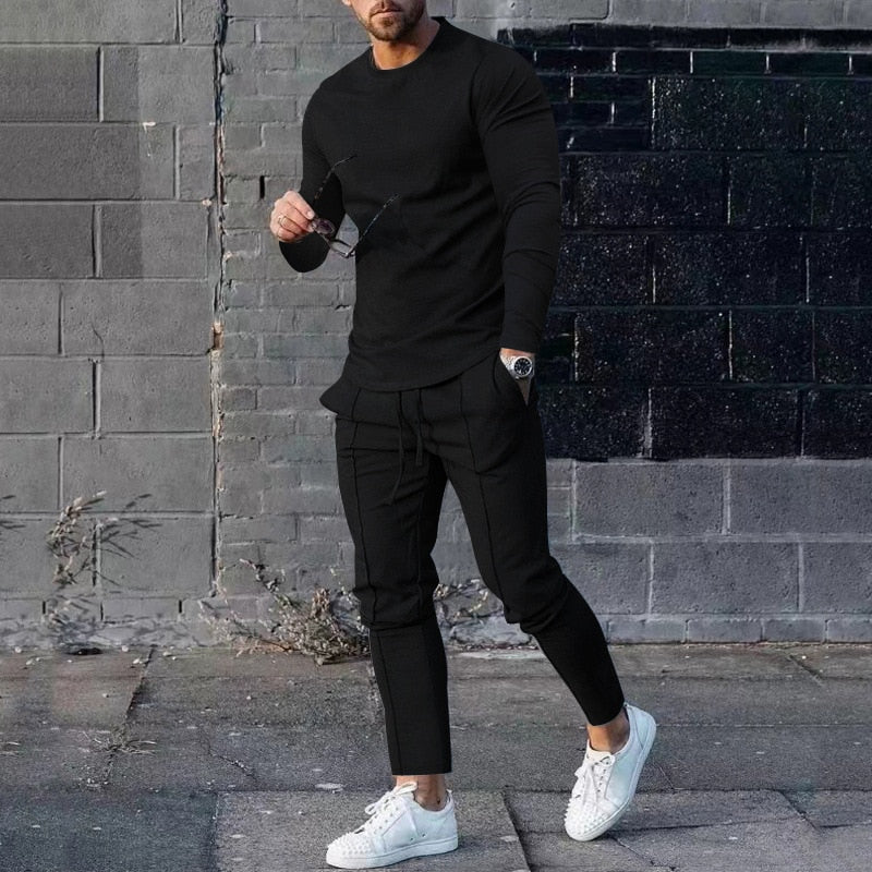 Heren Sportieve Lente Set | Slim Fit, Joggingbroek