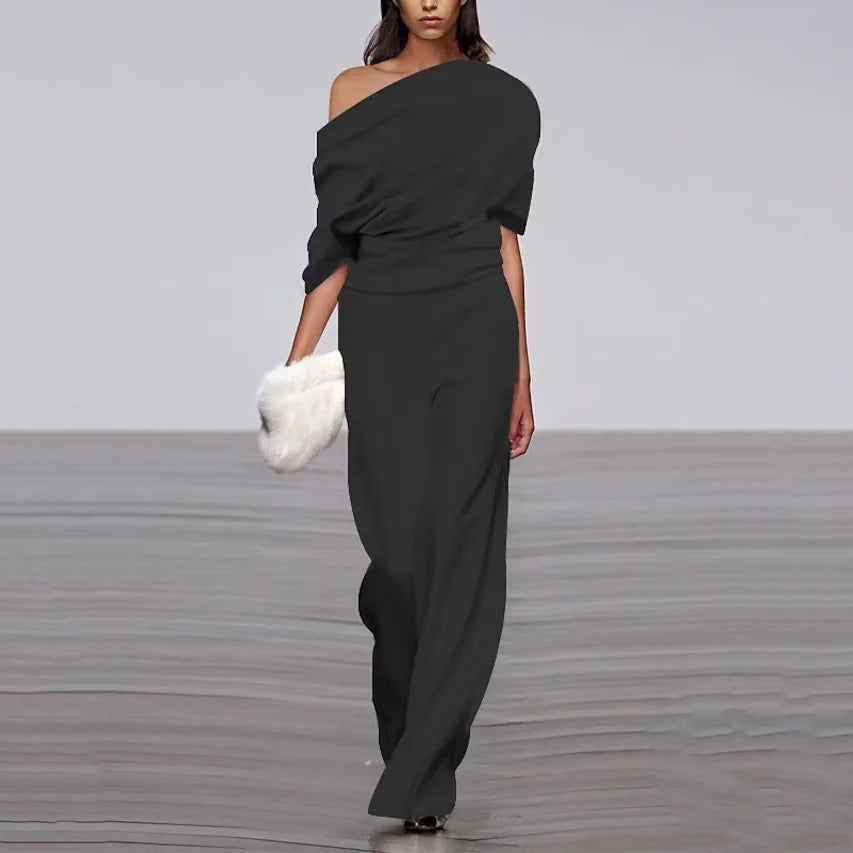 Dames elegante jumpsuit | Witte