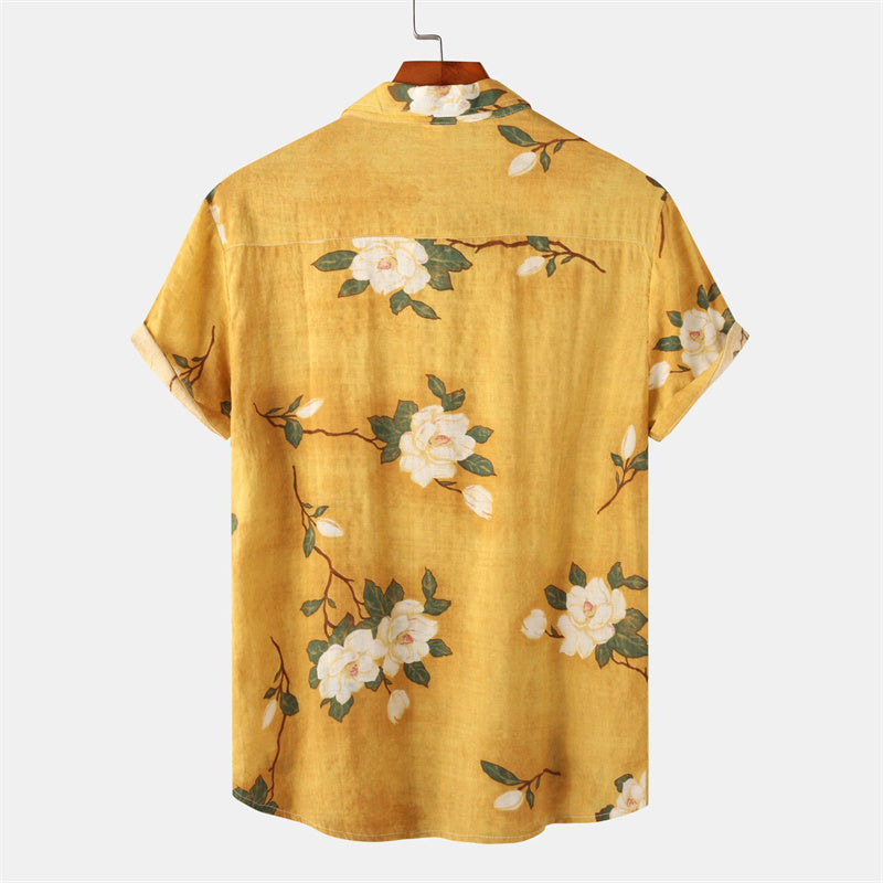 Heren Bedrukt Shirt | Zomerse Stijl