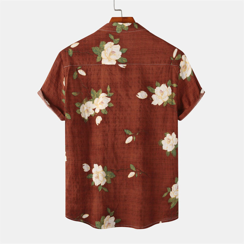 Heren Bedrukt Shirt | Zomerse Stijl