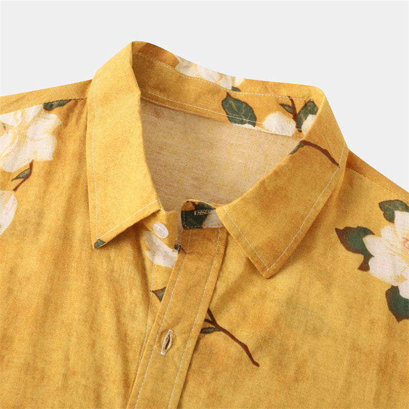 Heren Bedrukt Shirt | Zomerse Stijl