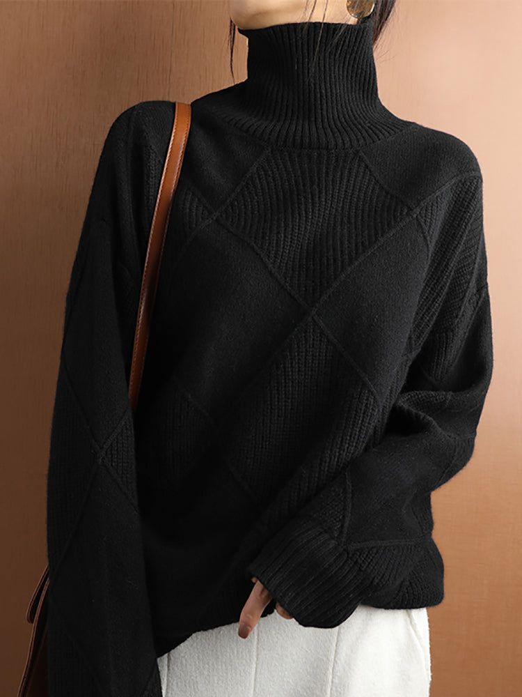 Dames Winter Coltrui | Lang, Met Structuurpatroon