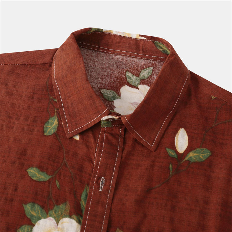 Heren Bedrukt Shirt | Zomerse Stijl