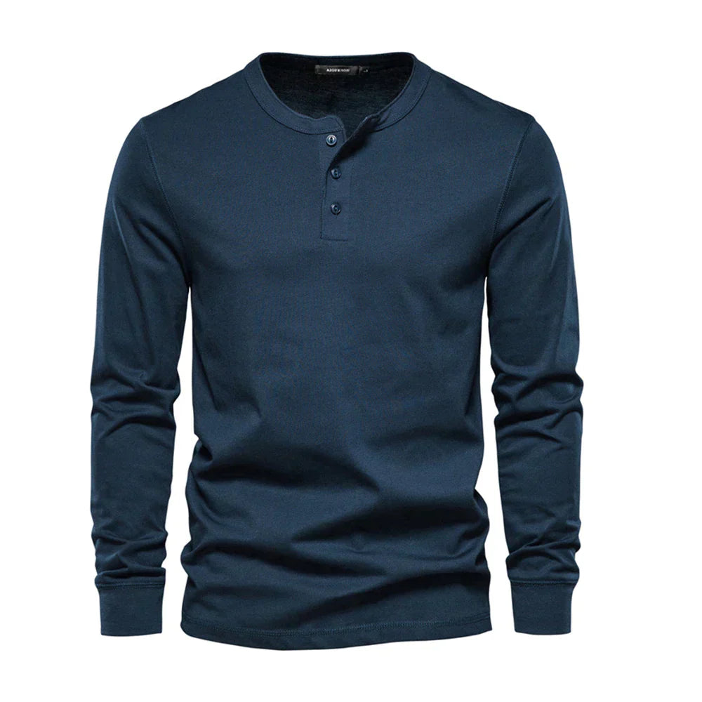 Heren Pullover Hemd | Lange Mouwen