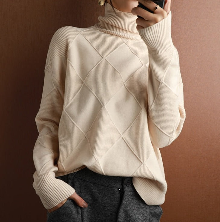 Dames Oversized Pullover | Lang, Structuur