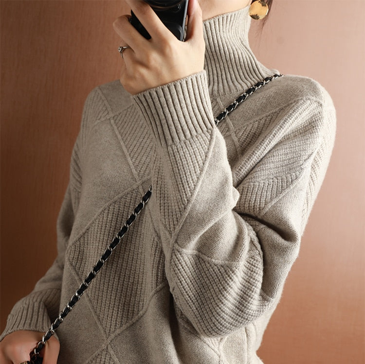 Dames Oversized Pullover | Lang, Structuur