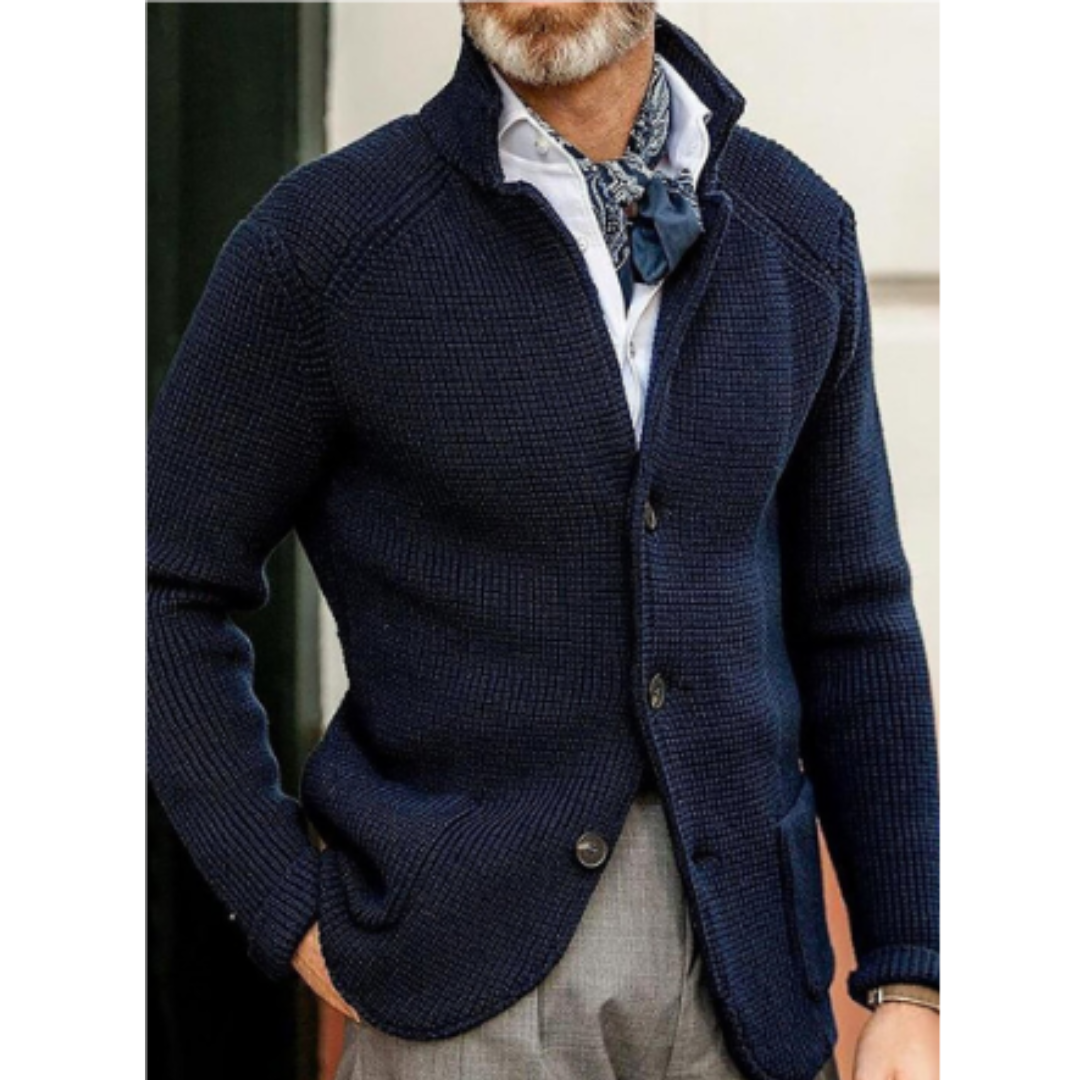 Heren Klassieke Strickjacke Winter | Lang, Fijngebreid