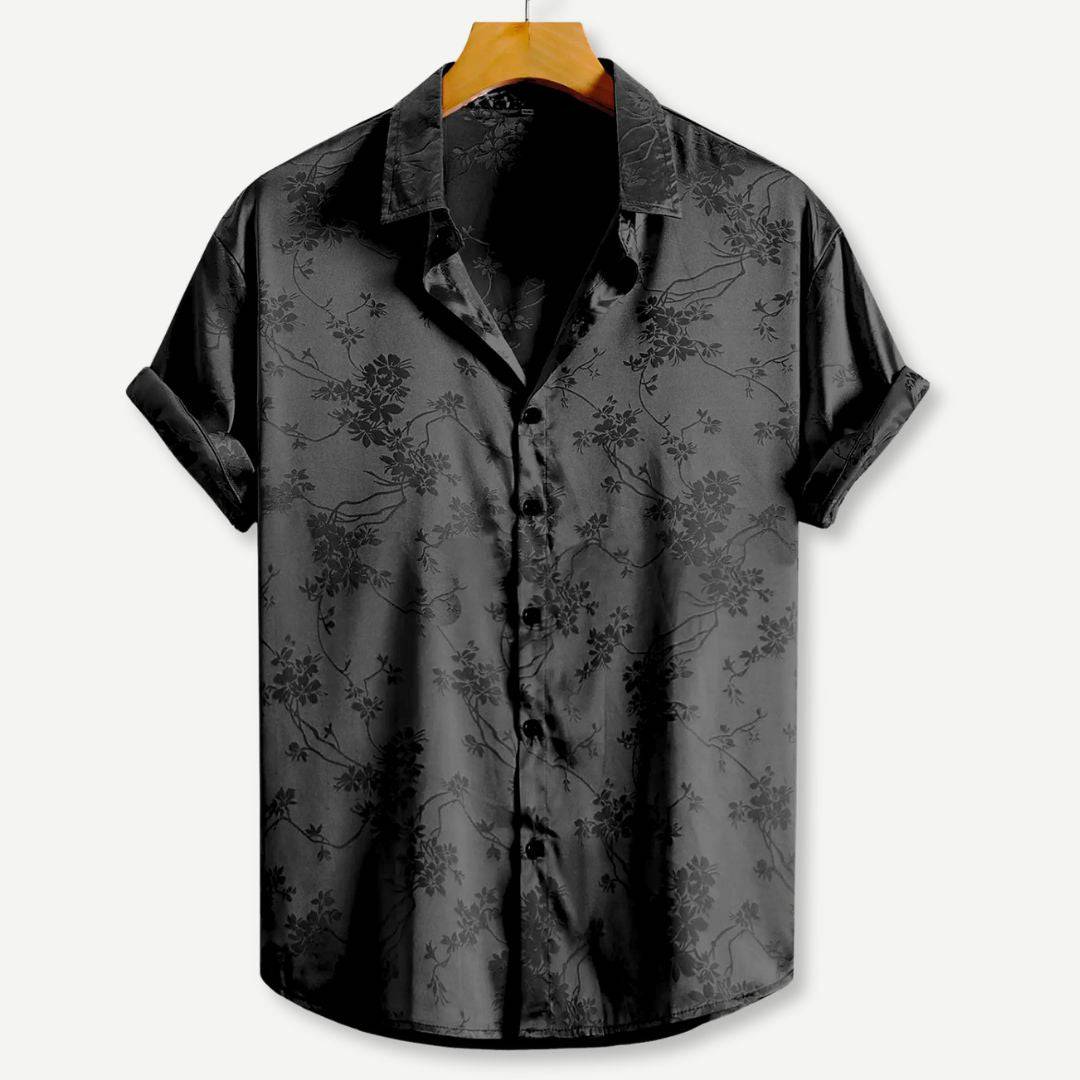 Heren Bedrukt Shirt | Zijdelook