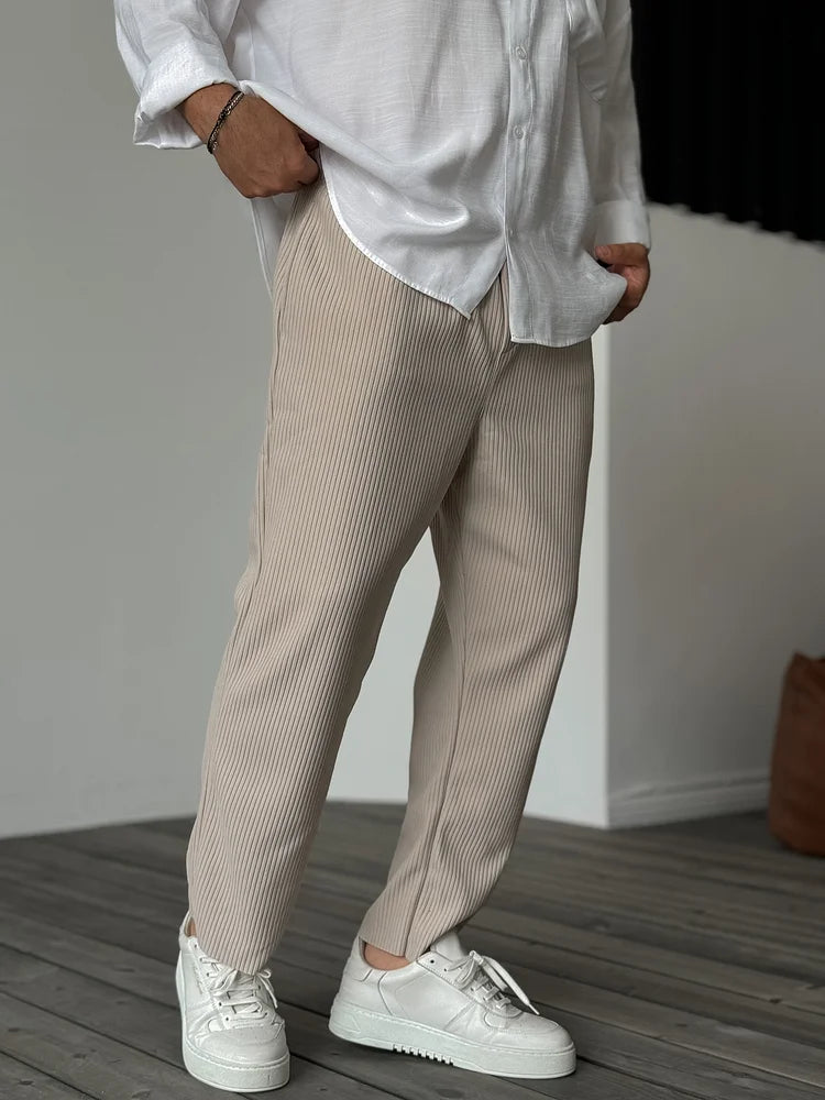 Heren Zomer Broek | Lichtgewicht, Geribbeld
