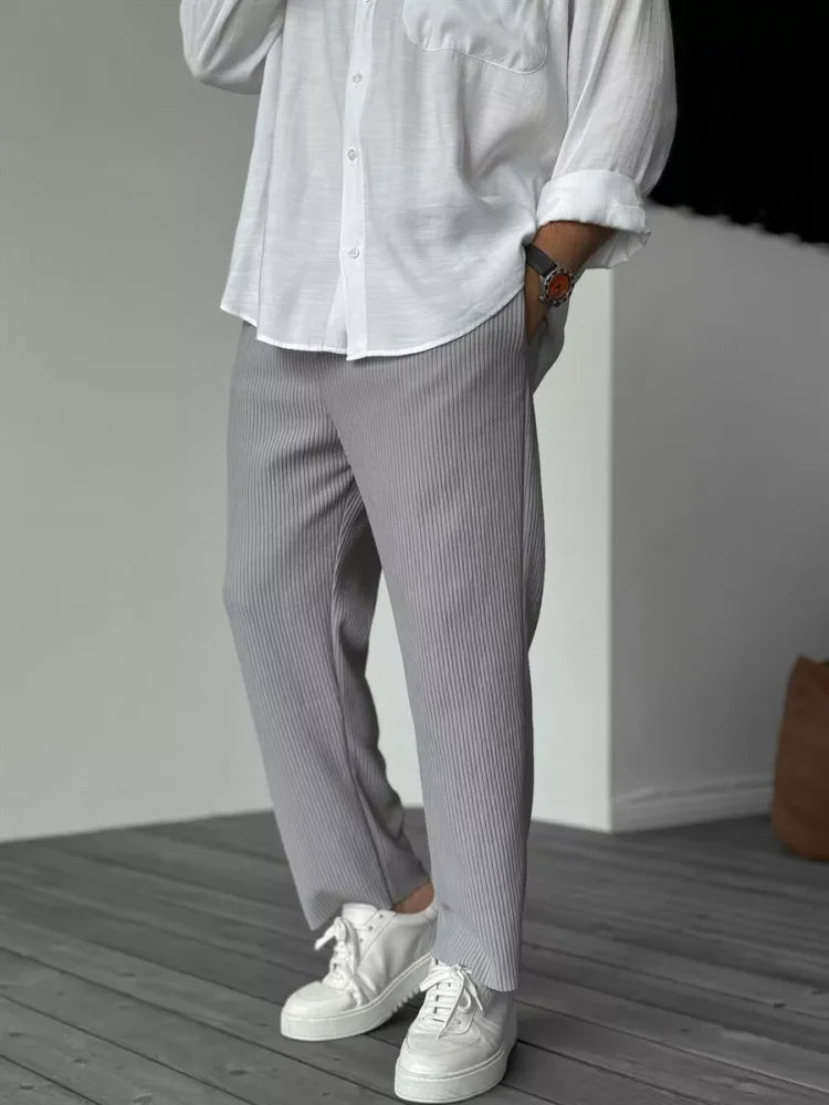 Heren Zomer Broek | Lichtgewicht, Geribbeld