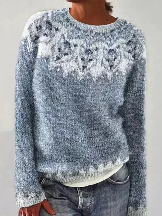 Elvira | Dames retro trui | warm, gebreid